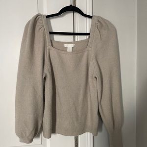 H&M puff sleeve sweater